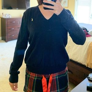 Polo large Navy sweater